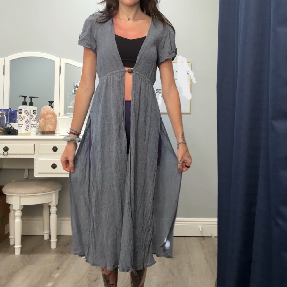 Everyday Ritual Light Blue Reina Cover Up - Big Sur